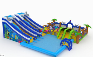 <span class=keywords><strong>Toboggan</strong></span> aquatique <span class=keywords><strong>gonflable</strong></span> en PVC de qualité commerciale pour piscines <span class=keywords><strong>hors</strong></span> <span class=keywords><strong>sol</strong></span> intérieures et extérieures - Product Image 4