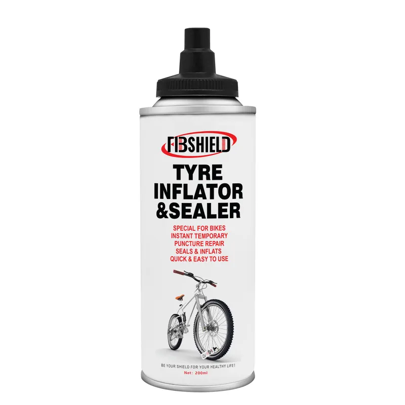 low MOQ FIBSHIELD Tyre Inflator & Sealer best price supplier offer easy to use special for bike