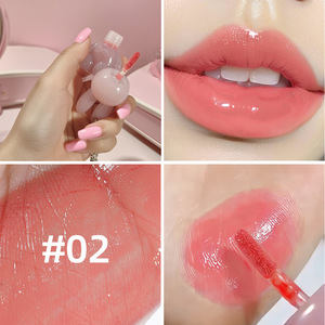 Portachiavi a forma di coniglio con lucidalabbra effetto specchio, idratante, in gel, a forma di bambola, portatile, per ragazze adolescenti, idea regalo. - Product Image 5
