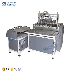 Upper Gluing Semi-automatic Hardcover Book Case Making Machine With Edge Folding