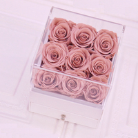Boîte Cadeau de Roses Éternelles – Fleurs Artisanales Écologiques et Durables d'Origine Yunnan pour Diverses Occasions