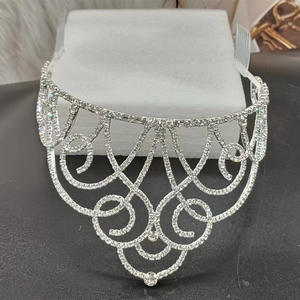 Diadème en strass en cristal clair avec des peignes latéraux de cheveux <span class=keywords><strong>couronne</strong></span> bal princesse reine beauté Pageant bijoux de cheveux - Product Image 1