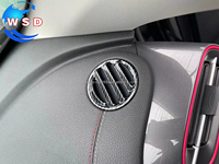 Couvre-sortie d'air en fibre de carbone ABS pour BYD Destroyer 05, couvre-sortie de climatisation décorative, accessoires intérieurs de voiture