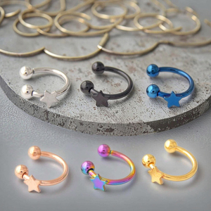 <span class=keywords><strong>Faux</strong></span> <span class=keywords><strong>Piercing</strong></span> <span class=keywords><strong>Faux</strong></span> <span class=keywords><strong>Septum</strong></span> Étoile Cerceau <span class=keywords><strong>Nez</strong></span> <span class=keywords><strong>Piercing</strong></span> En Acier Inoxydable Corps Bijoux En Gros - Product Image 6