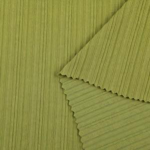 Tela de Punto Acanalado Irregular Teñida y Transpirable, 240GSM, Modelo Propio, Poliéster y Algodón Elástico, para Camisolas y Ropa Deportiva, Disponible en Stock - Product Image 2