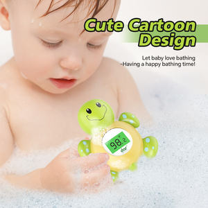 Termómetro de agua electrónico inteligente de Tortuga Verde pequeña Producto de baño digital para bebés con monitoreo transfronterizo para <span class=keywords><strong>Amazon</strong></span> - Product Image 3