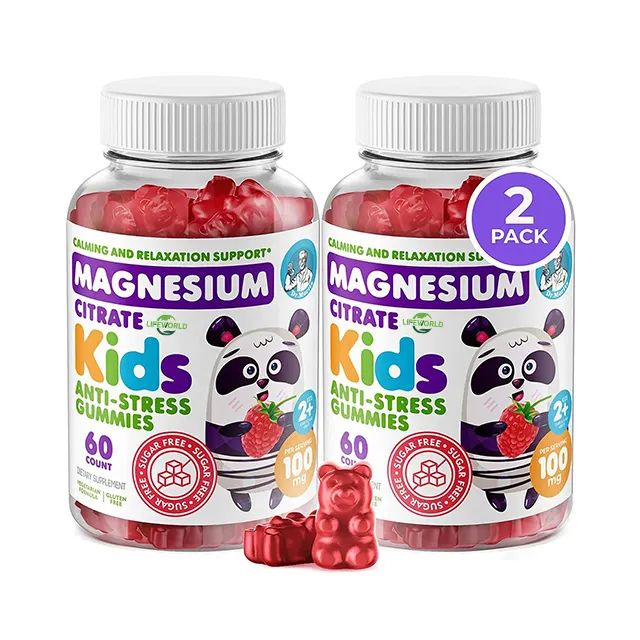 High Absorption Supports Muscle Recovery Heart Nerve And Bone Health Gummy Bears Magnesium Citrate Gummies For Adults Kids