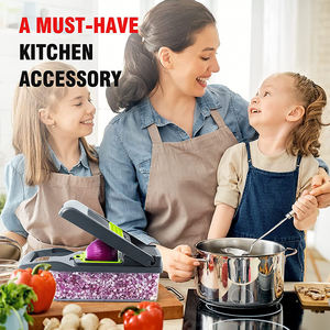 多功能手动蔬菜切碎机切碎机螺旋刨丝机切碎机搅拌机曼陀林蔬菜切片机蔬菜切碎机 - Product Image 6