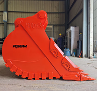RSBM NM400 NM500 Baja Tahan Aus ZX360 Excavator Rock Bucket yang Diperkuat untuk Kondisi Ekstrem.