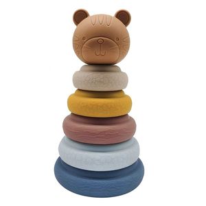 Giocattoli Impilabili per Bambini in Vendita, Gioco Montessori, Anelli Impilabili in Silicone, Giocattolo Educativo Montessori - Product Image 1