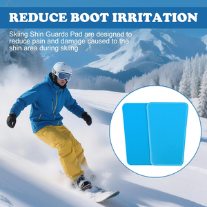 2 protections <span class=keywords><strong>de</strong></span> tibia pour <span class=keywords><strong>ski</strong></span> et snowboard Freestyle, coussinets en gel réutilisables <span class=keywords><strong>de</strong></span> 6x4 pouces, réduction <span class=keywords><strong>de</strong></span> la pression, durables, pour usage hivernal, doublure <span class=keywords><strong>de</strong></span> chaussure <span class=keywords><strong>de</strong></span> <span class=keywords><strong>ski</strong></span> - Product Image 3