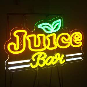 Succo Bar connettività USB LED insegna al Neon per Bar Juice Shop festa casa e camera da letto arredamento disponibile per la parete della stanza e la luce al Neon - Product Image 1