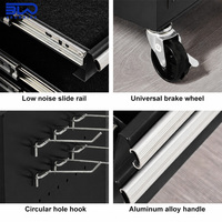 Coffre à outils roulant avec tiroirs, en acier robuste, pour garage et atelier, chariot à outils, couleur personnalisable OEM/ODM disponible