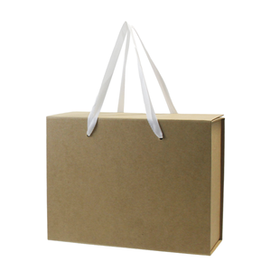 Bolsas de Regalo Navideñas de Papel Reciclable, Personalizadas, de Lujo, con Asas de Listón e Impresión de su Propio Logotipo - Product Image 1