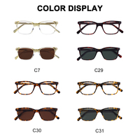 Montures de lunettes optiques de luxe en acétate transparentes pour femmes et hommes, montures complètes