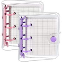 Carnet de notes à anneaux A7 à trois volets en PVC économique, couverture de classeur, planificateur, usage scolaire et de bureau, marque XD