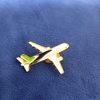 Broche de broche d'avion en alliage de zinc en émail métallique, broche maçonnique en émail dur personnalisée, cadeaux d'insigne de broche d'avion de vol aérien