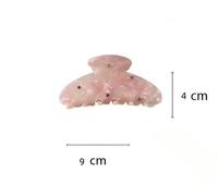 Pince à cheveux fleurie de luxe personnalisée en acétate, ornée de strass étincelants, élégante et embossée, pour femme