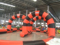 Piste de voiture pare-chocs gonflable Alliance Air Blow Piste de course gonflable Piste de course à balles gonflables à vendre