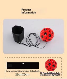 Pelota elástica de silicona TPE de 22 cm para muñeca, para ejercitar la mano en niños y ancianos, ideal para actividades al aire libre. - Product Image 6