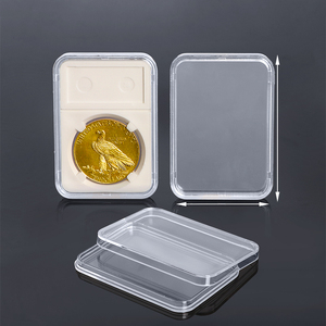 SUNSHING Custom Plastic Coin Snap Holder Storage Container Silver Coin Slab with Inner Tray for NGC PCGS Graded <b>Display</b> <b>Case</b> - Product Image 3