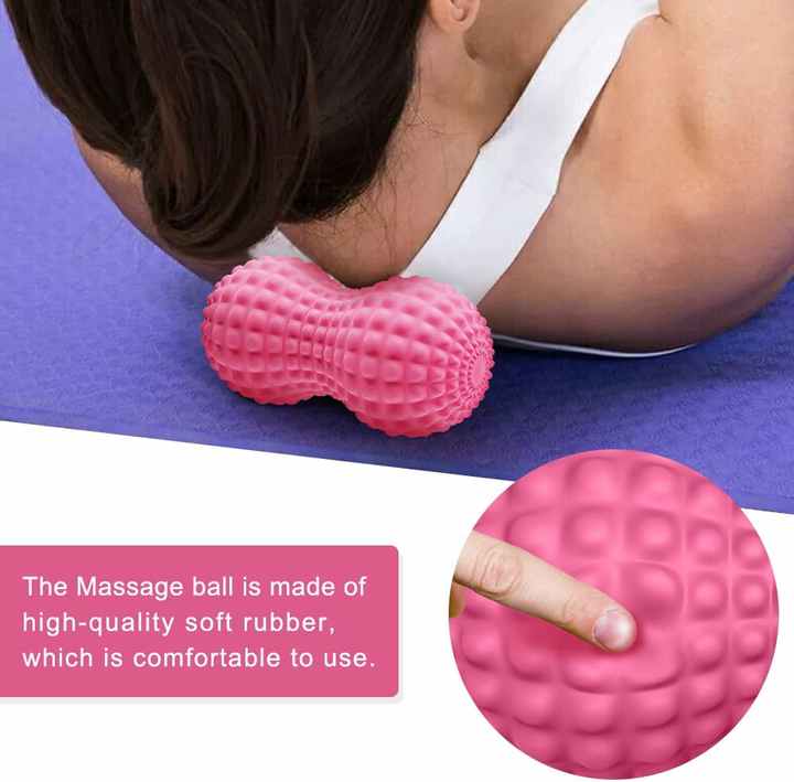 SELEWELL Hot Selling Sports Spiki Yoga Massage Ball Exercise Spiky Peanut Massage Ball of Fascia