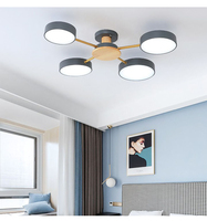 Lustre LED nordique moderne en bois de Style Macaron pour cuisine, chambre à coucher, salon, salle à manger, décoration en fer, décoration de la maison