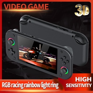 Consola de Juegos Portátil 3D con Más de 20000 Juegos para PSP, N64 y PS1, Compatible con Más de 30 Emuladores, Luz RGB 4K, Reproductor de Videojuegos Retro Portátil M26 - Product Image 3