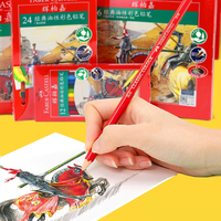 Crayons de couleur solubles dans l'eau Faber-Castell (version boîte en papier rouge)