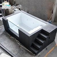 Piscine hors-sol en fibre de verre composite pour adultes, grand spa jacuzzi design exclusif pour la maison