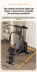 Equipo de Gimnasio Multifuncional Integrado para el Hogar, Máquina Combinada de Entrenamiento Deportivo de Una Sola Estación - Product Image 3
