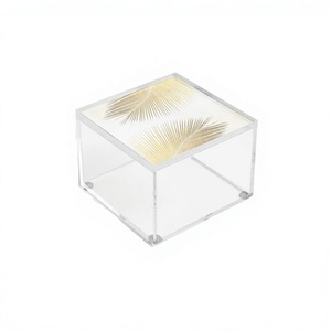 Superior Quality Acrylic <b>Sweet</b> <b>Box</b> Classic Design Square Shape Chocolates Snacks <b>Box</b> For Wholesale Supplier - Product Image 1