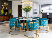 Muebles Modernos Personalizados para Cafetería, Sillón de Terciopelo, Sofá Individual de Lujo para Sala de Estar de Hotel
