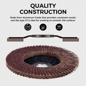 Độ cứng cao sợi thủy tinh ủng hộ đĩa mài mòn 120 Grit 4 1/2 nhôm Oxit ISO9001 chứng nhận đánh bóng bánh xe cho thép - Product Image 3