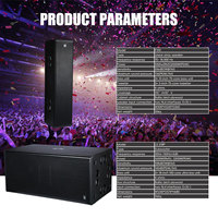 Système de sonorisation PA complet pour DJ, avec 3 enceintes colonnes de 10 pouces, un caisson de basses de 18 pouces et un amplificateur, idéal pour les églises