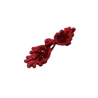 Boutons en acrylique vintage rouges Ankara en gros, en stock, pour vêtements de Nouvel An pour enfants, accessoires de couture