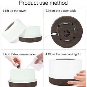 Aromatherapy Machine 500ML Ultrasonic Essential <b>Oil</b> <b>Diffuser</b> Negative Ions 35dB Quiet Operation Humidification 12W Home Vehicle - Product Image 4