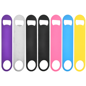 ที่เปิดขวดโลหะแบบแบน ที่เปิดขวดเบียร์สแตนเลส ดีไซน์เพรียวบาง ทนทาน อุปกรณ์บาร์สำหรับใช้ในครัวร้านอาหาร - Product Image 2