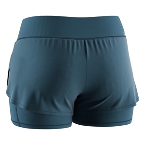 Shorts 2-en-1 Premium pour <span class=keywords><strong>femme</strong></span> avec culotte intégrée et ourlet fendu extérieur pour la course à pied et la <span class=keywords><strong>randonnée</strong></span> - Product Image 2