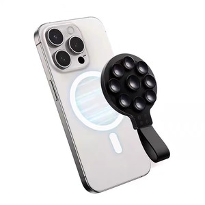 Étui de téléphone à ventouse en silicone support de téléphone à ventouse collant pour miroir de douche mains libres support de téléphone magnétique pour MagSafe - Product Image 1