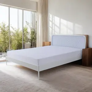 100% protecteur de matelas en éponge imperméable à l'eau pour hôtel avec bande élastique