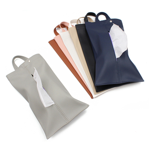 Boîte à mouchoirs suspendue en cuir PU couverture de mouchoirs de voiture couverture de mouchoirs de Camping tenture murale papier de <span class=keywords><strong>cuisine</strong></span> lingettes humides couverture - Product Image 2
