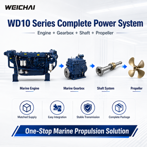 Moteur diesel marin SCDC authentique Weichai WD10C240-15 240HP 176kW IMO II pour fabricant de bateaux de pêche - Product Image 4