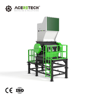 Broyeur de recyclage de déchets plastiques ACERETECH à haut rendement 500-800 kg/h, contrôle PLC, pompe, bouteilles PET/HDPE, moteur haute précision