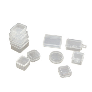 Transparent Plastic Storage <b>Boxes</b> <b>Small</b> Organizers For Jewelry Earplugs 5cm Inner Hollow Series <b>With</b> <b>Lid</b> Desktop Container - Product Image 5