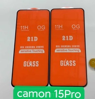 Protection d'écran en verre trempé 2.5D à couverture intégrale, dureté 9H, ultra-fin 0.3mm pour téléphone portable A55 A25 A15 A54 A16 A56