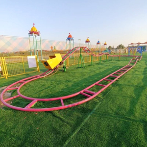 Không có giải trí thể thao điện ridse trò chơi tương tác cha-con loại xe đạp Kiddie Mini roller coaster không có sức mạnh - Product Image 1