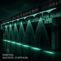 Cortina de Agua Digital Profesional para Exteriores, Programable, con Música LED, para Proyectos de Paisajismo, Suministro B2B Directo de Fábrica