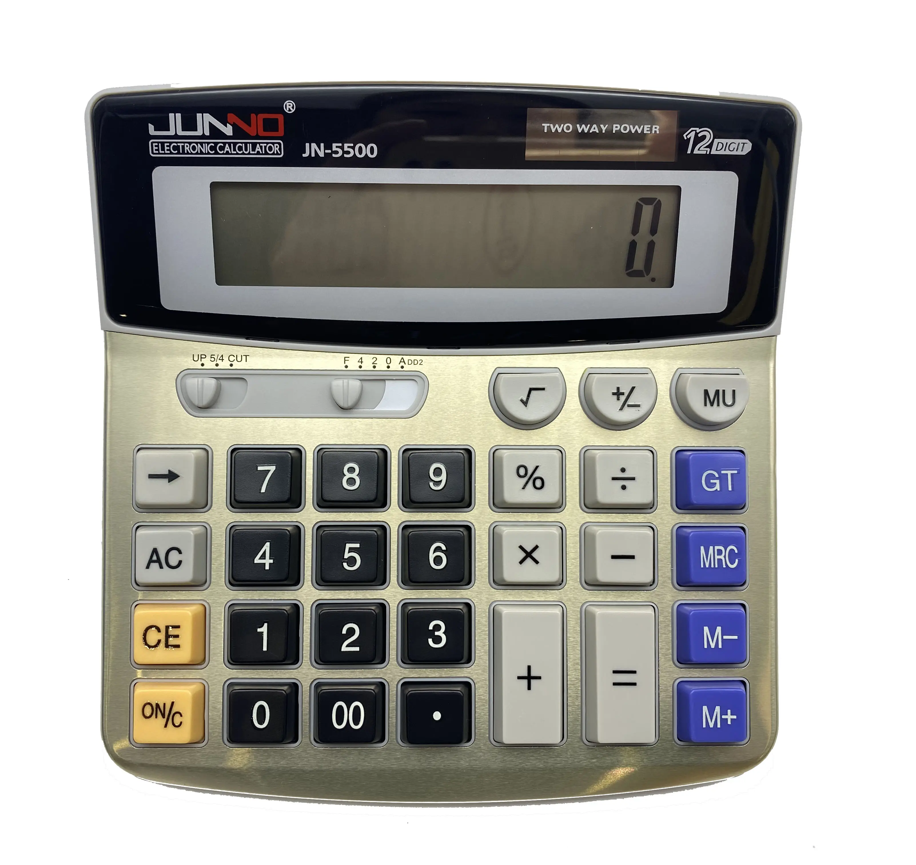 사무실 책상 계산기 12 자리 듀얼 전원 전자 계산기 대량 JN-5500 계산기 데스크탑 calculadora