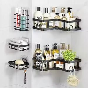 Wall Mounted No Drilling <b>Corner</b> Bathroom Rack <b>Shower</b> <b>Caddies</b> <b>Shower</b> Shelf Organizer Steel <b>Shower</b> <b>Caddy</b> Bathroom <b>Corner</b> Shelf - Product Image 1